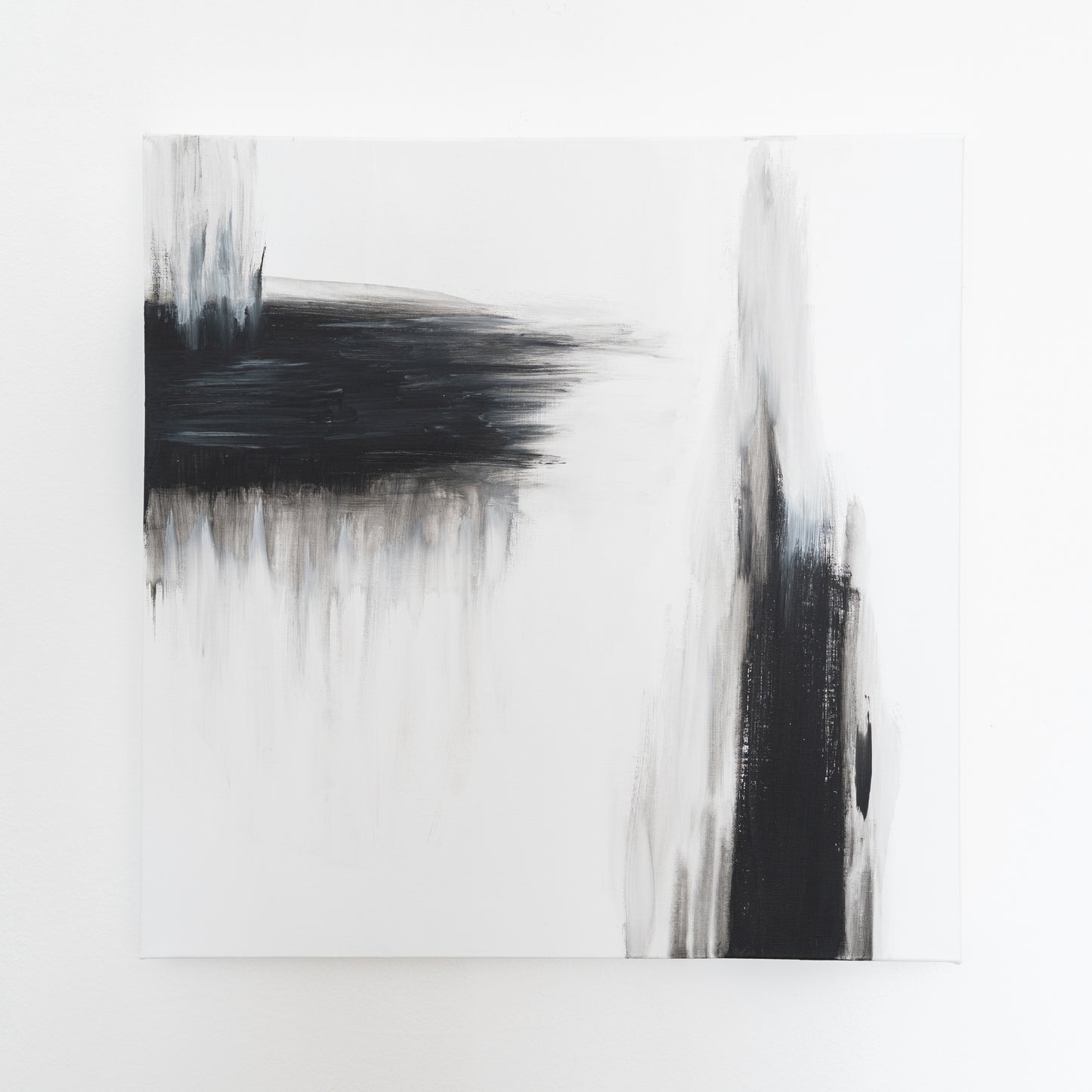 Moderne Bilder Abstrakte Kunst schwarz-weiß fürs Wohnzimmer