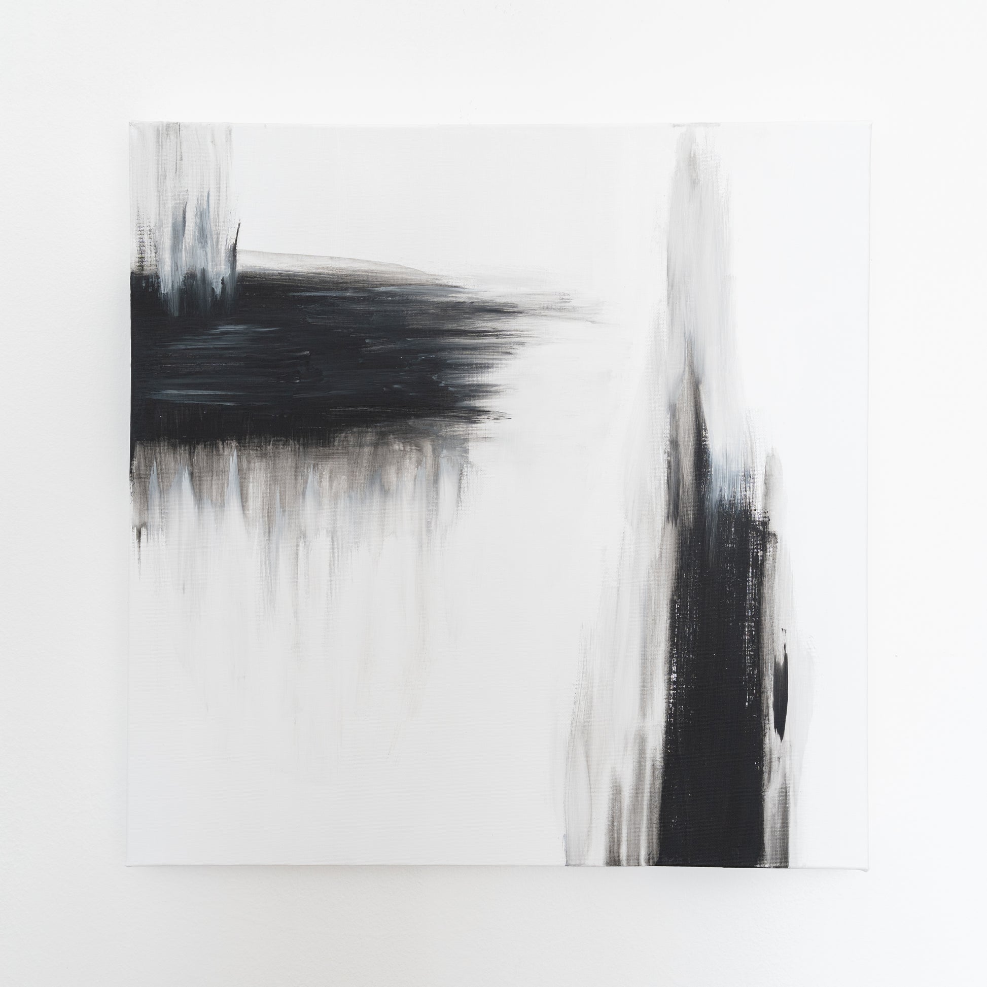 Moderne Bilder Abstrakte Kunst schwarz-weiß fürs Wohnzimmer